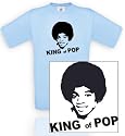 Comedy-shirts DIVERSE FARBEN - MICHAEL JACKSON KING OF POPUNISEX T-Shirt