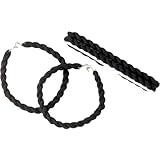 Black Elastic Blousing Garters Set