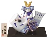 子供 出世鯉<br>(陶器/五月人形) 五月人形