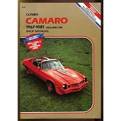 Camaro 1967-1981 Includes Z28 Shop Manual