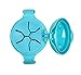 Ubbi cute BPA-free twin pack tweat snack container with attached lid and soft spill-proof guard, Orange/Blue