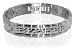 Stainless Steel Mens Magnetic Golf Bracelet 8 inch Long with Fold over Clasps