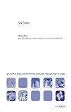 Sex Crimes: Oxford Bibliographies Online Research Guide
