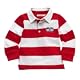 Blue Zoo Red striped rugby top