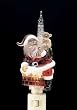 Santa Claus In Chimney Christmas Bubble Night Light 7"