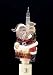 Santa Claus In Chimney Christmas Bubble Night Light 7"