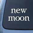 NEW MOON - Twilight - Vinyl Car Decal Sticker #1861 | Vinyl Color: WHITE