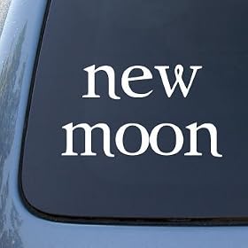 NEW MOON – Twilight – Vinyl Car Decal Sticker #1861 | Vinyl Color: WHITE