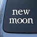 NEW MOON - Twilight - Vinyl Car Decal Sticker #1861 | Vinyl Color: WHITE