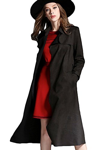 (a la mode)アラモード 大人 エレガント 高級 スエード トレンチコート ロングコート レディース お呼ばれ 結婚式 二次会 lan06