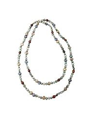 Sterling Silver Multicolor Fresh Water Cultured Pearl Necklace