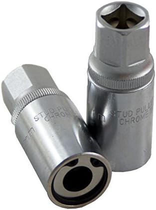 4 Pc Stud Puller /Remover Wrench Metric MM Sockets Extractor Removal Tool W/Case