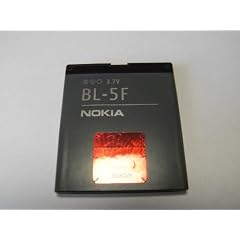 Original - Nokia BL-5F Akku Li-Ion 950 mAh f�r Nokia 6210 Navigator / 6290 / 6710 Navigator / E65 Smartphone / N93i / N95 / N96 / X5 - Geld-Zur�ck-Garantie!