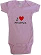 I LOVE PHOENIX - PHOENIX BABY - City Series - White, Blue or Pink Onesie / Baby T-shirt