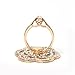 ABC Universal Finger Stand Bracket Buckle Rose Ring Stander Phone Holder (Black)