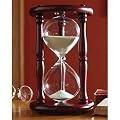 Hourglass Sand Timer - 60 Minute, Cherry Finish