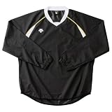 【DESCENTE】【バレーボール】　プラクティス　ピステ　ロングスリーブ　ブラック×ホワイト