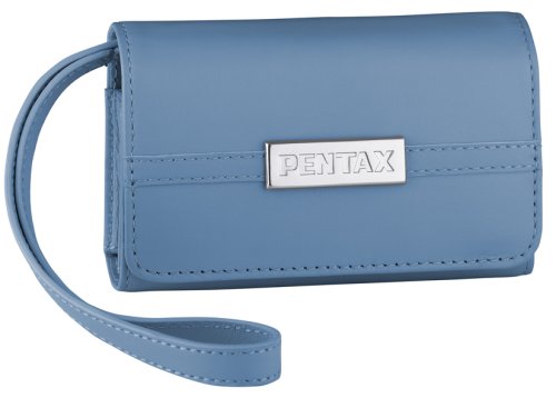 Pentax Ledertasche LC-M1 f&uuml;r M40 / M50 / M60 / V20 hellblau Preisvergleich