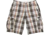 OTB Brown Multi Plaid Cargo Shorts
