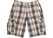 OTB Brown Multi Plaid Cargo Shorts