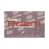 1990 GEO PRISM Owners Manual User Guide by Geo