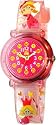Baby Watch - Montre enfant - Fille - Zip F&eacute;es - La montre p&eacute;dagogique - Plastique gomme rose avec dessins 3D - Avec m&eacute;thode d'apprentissage
