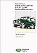 Land Rover Ser 2A,3,109V8 Opt.Eq.Cat. (Land Rover Parts Catalogue S.)