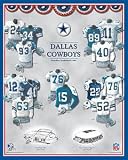 Dallas Cowboys 11 x 14 Uniform History Plaque