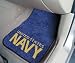 Navy Midshipmen universal fit Carpet 2 Pc Car Floor Mat (Rug)