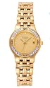 Whittnauer Swiss Wrist Watches-Wittnauer Laureate Women's Watches 12R11 Gilt dial 16 diamonds Sapphire crystal Stainless steel case and bracelet Deployment buckle with lock Water resistant