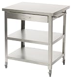 Danver C30229 30 x 22 Stainless Steel Indoor/Outdoor Cart with Drawer