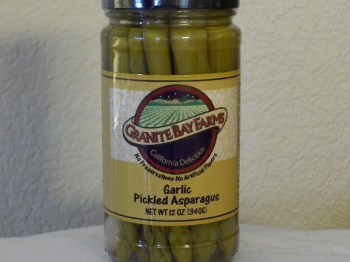 Garlic Pickled Asparagus, 12oz. by Granite Bay Farms Specialty Foods