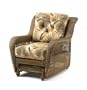 Fire Stone Single Wicker Glider W/ Batik Palm Cushions