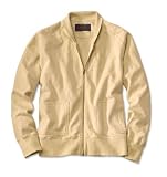 Military Shawl-collar Zip Sweatshirt