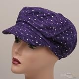 Glitter Newsboy Cap-Purple