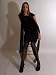 BLACK - Long Silk Chiffon Scarf, by Royal Silk