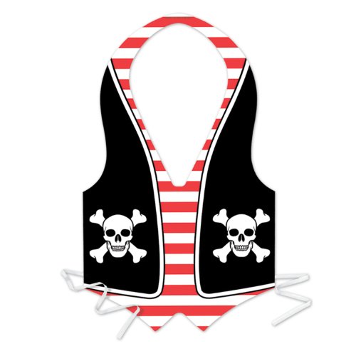 Beistle Beistle Packaged Plastic Pirate Vest, Not Applicable