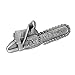 Chainsaw Old Gory Pewter Belt Buckle Image