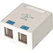Steren Keystone Surface Mount Biscuit - 2-Port
