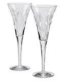 Waterford Millennium Universal Wishes Toasting Flute Pair