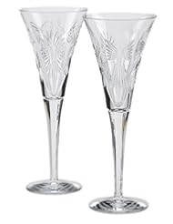 Kitchen: Waterford Millennium Universal Wishes Toasting Flute Pair - Waterford Crystal