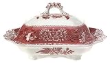 Spode Camilla Pink Earthenware 3-1/2-Pint Vegetable Dish and Cover
