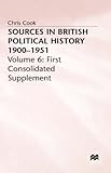 Sources in British political history 1900-1951