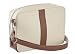 M-Edge Destination Genuine Leather Kindle Bag (Fits 6" Display, Latest Generation Kindle), Cream with Saddle
