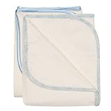 Bumkins Dusty Blue Cotton Swaddle 2-Pk