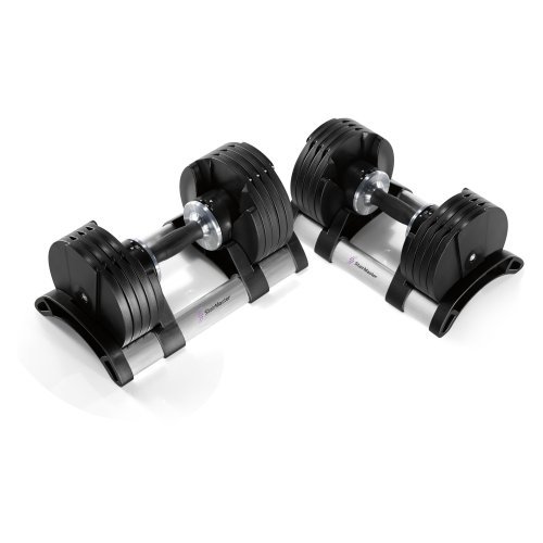 StairMaster Pair of TwistLock Adjustable Dumbbells (100-Pounds)