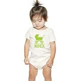 Organic Baby One-Piece, 3-6 Months, Baby That's How I Roll Decal