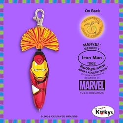 Kooky Klicker Pen Keychain Iron Man
