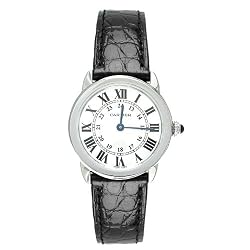 Cartier Women's W6700155 Ronde Solo Black Leather Watch