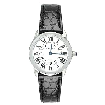 Cartier Women's W6700155 Ronde Solo Black Leather Watch